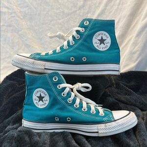 High Top Chuck 70 Canvas All Star Converse - Teal, Size 8.5